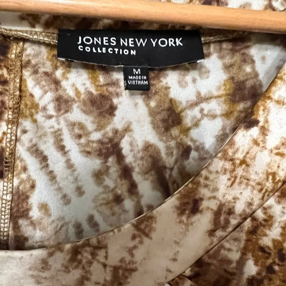 Jones New York brown and whote NWOT, size Medium (m) sleeveless top - Picture 3 of 4